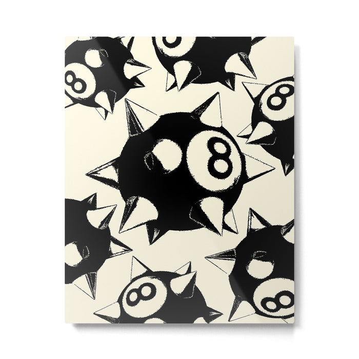 The Spiked 8 Ball Metal Print Gallery Image 1