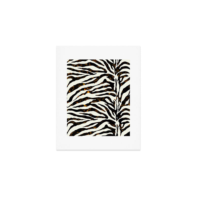 Tortoiseshell Zebra Art Print Gallery Image 1