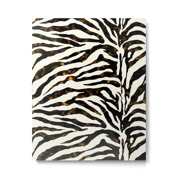 Tortoiseshell Zebra Metal Print Gallery Image 1