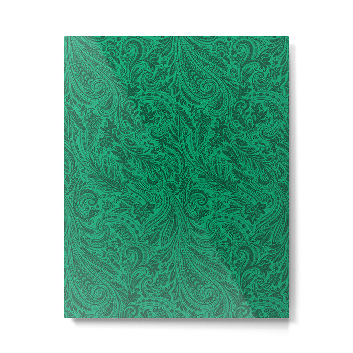 Vintage Paisley Money Green Metal Print Gallery Image 1