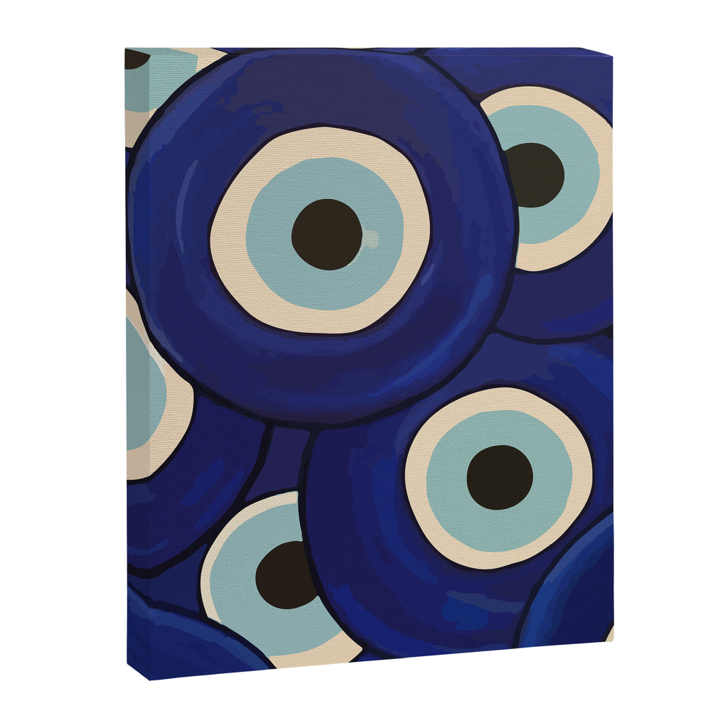 Watercolor Evil Eye Canvas Print Gallery Image 8