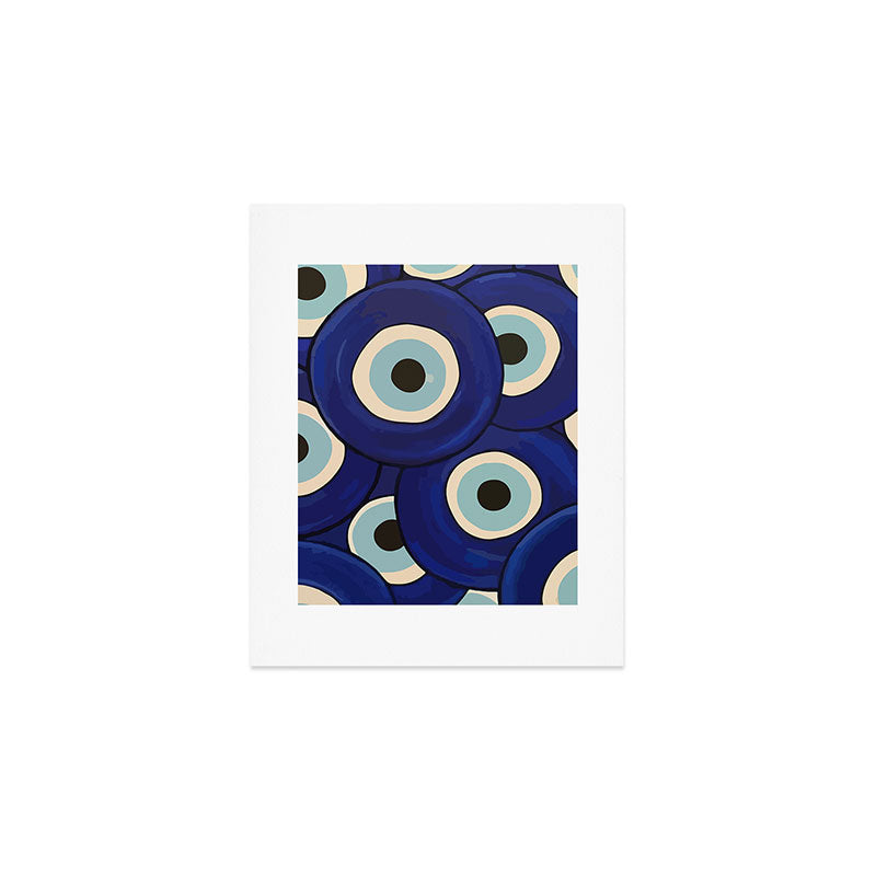 Watercolor Evil Eye Art Print Gallery Image 1