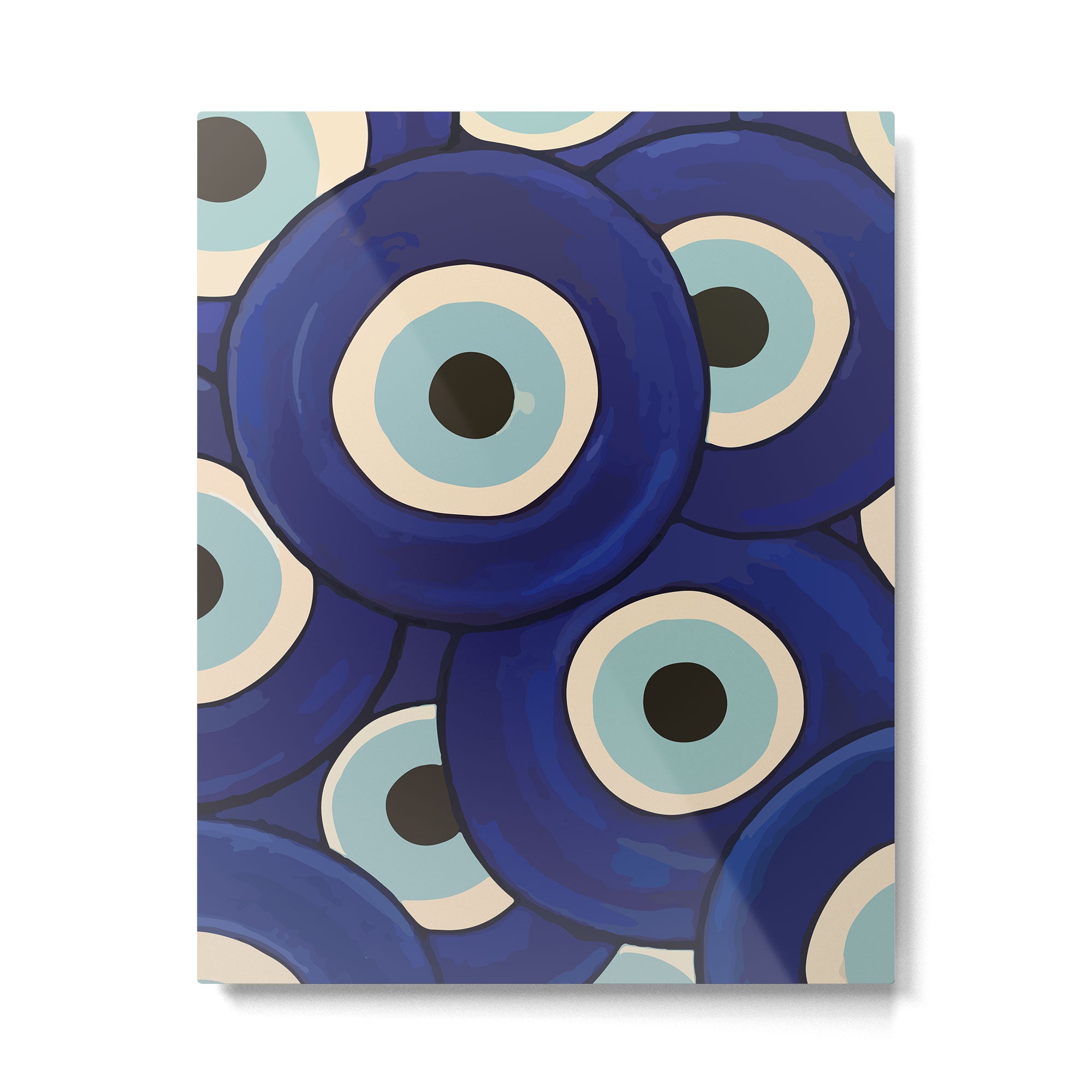 Watercolor Evil Eye Metal Print Gallery Image 6