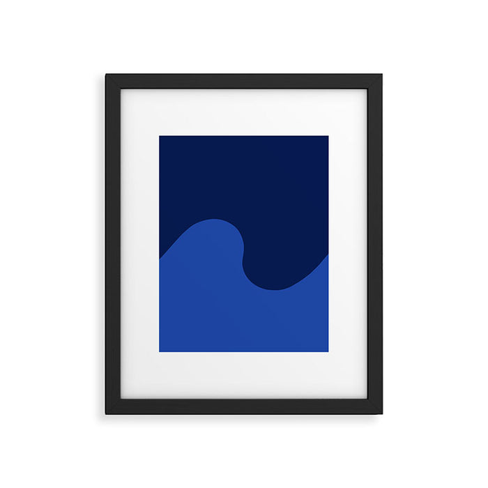 Wave Swirl Deep Sea Framed Art Print Gallery Image 1