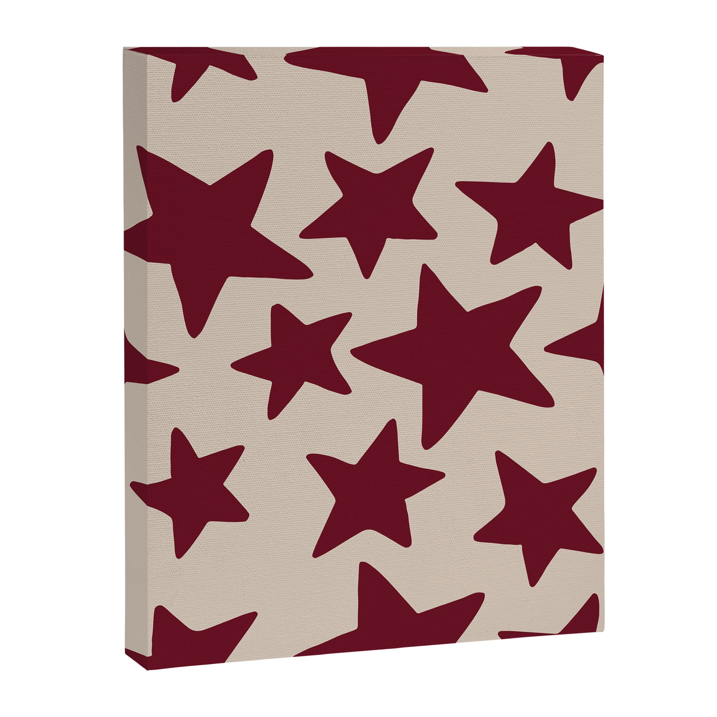 Wine Wonky Stars Canvas Print Gallery Image 6