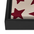 Wine Wonky Stars Framed Canvas Print Gallery Image 3