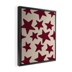 Wine Wonky Stars Framed Canvas Print Gallery Image 2