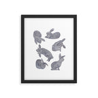Bunny Poses Framed Art Print Gallery Image 6