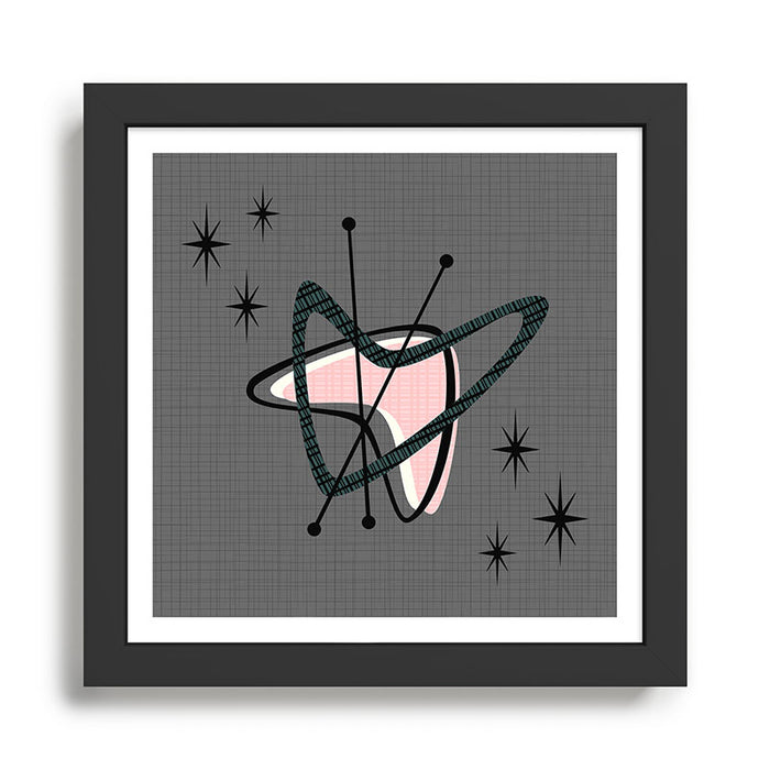 Atomic Boomerangs & Starbursts Framed Art Print Gallery Image 1