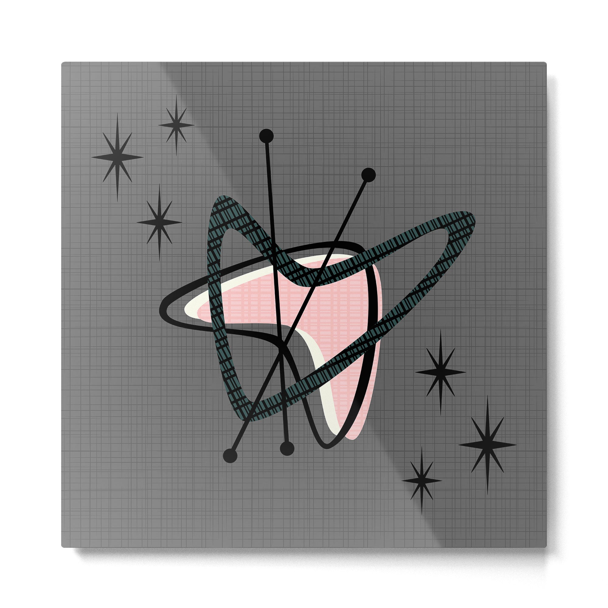 Atomic Boomerangs & Starbursts Metal Print Gallery Image 2