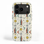 Atomic Kitty Rockets ©studioxtine iPhone Case Gallery Image 1