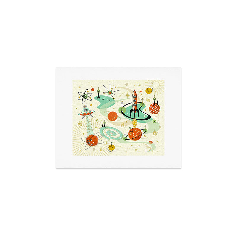 Atomic Space Cats studioxtine Art Print Gallery Image 1