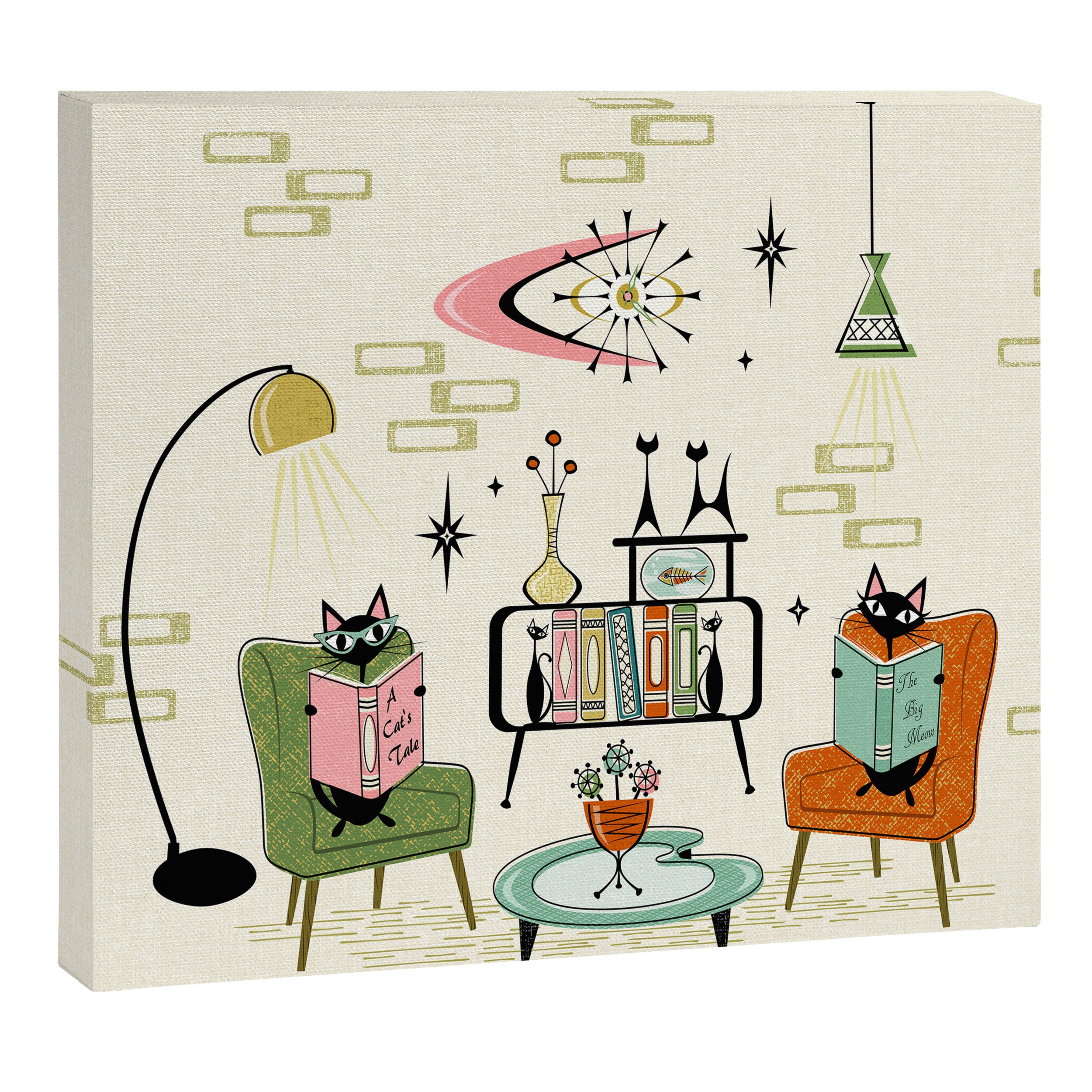 Cozy Cats Den studioxtine Canvas Print Gallery Image 3