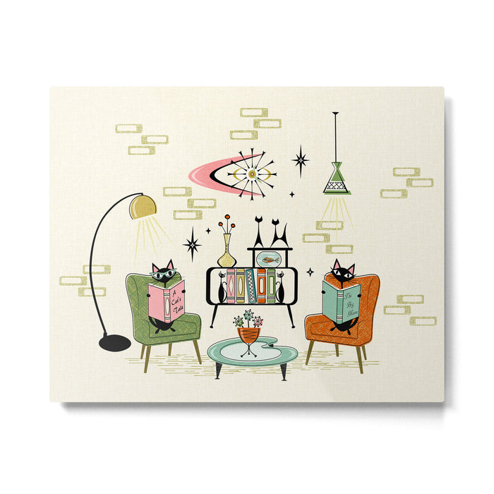 Cozy Cats Den studioxtine Metal Print Gallery Image 1