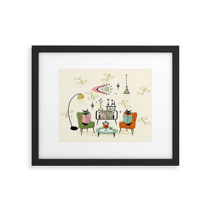 Cozy Cats Den studioxtine Framed Art Print Gallery Image 1