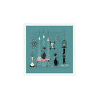 Mid Century Kitty Mischief - ©studioxtine Art Print Gallery Image 1