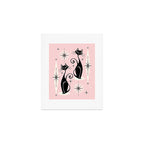 Mid Century Meow Retro Atomic Cats ©studioxtine Art Print Gallery Image 1