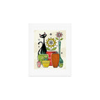 Plants, Pots, and a Pussycat ©studioxtine Art Print Gallery Image 1