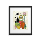 Plants, Pots, and a Pussycat ©studioxtine Framed Art Print Gallery Image 6