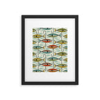 Vintage Color Block Fish Framed Art Print Gallery Image 6