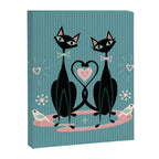 Vintage Kitty Love ©studioxtine Canvas Print Gallery Image 8
