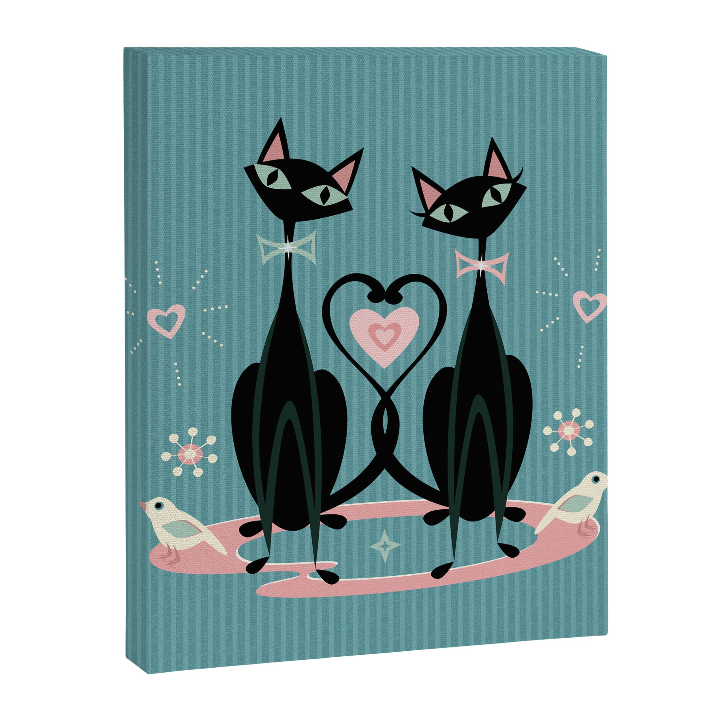 Vintage Kitty Love ©studioxtine Canvas Print Gallery Image 8