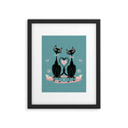 Vintage Kitty Love ©studioxtine Framed Art Print Gallery Image 6