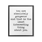 Absolutely Gorgeous Framed Canvas Print Gallery Image 8