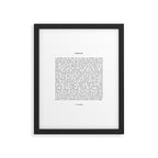 Desiderata by Max Ehrmann minimal typographical quote art print Framed Art Print Gallery Image 6