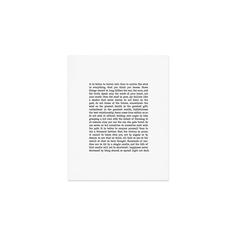 The Wisdom of Buddha Art Print Gallery Image 1
