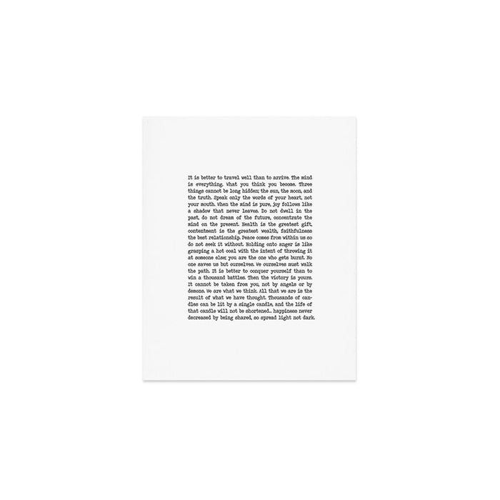 The Wisdom of Buddha Art Print Gallery Image 1