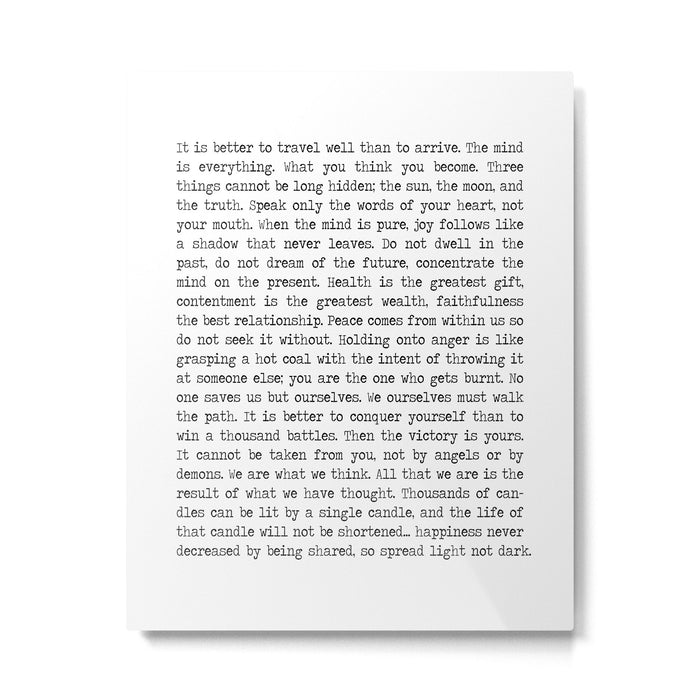 The Wisdom of Buddha Metal Print Gallery Image 1