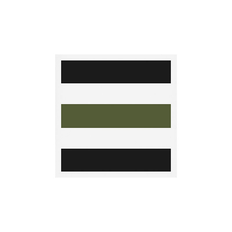 Accent (Black & Moss Green) Art Print Gallery Image 1