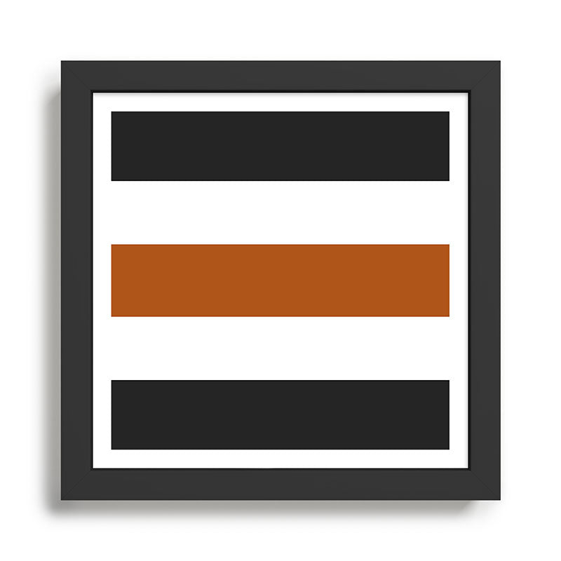 Accent (Black & Rust) Framed Art Print Gallery Image 1