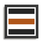Accent (Black & Rust) Framed Art Print Gallery Image 1