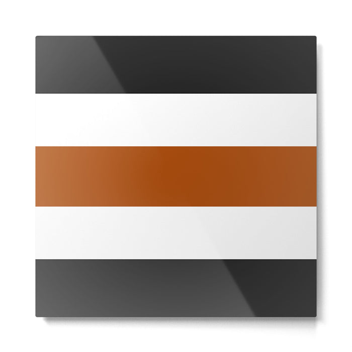 Accent (Black & Rust) Metal Print Gallery Image 1