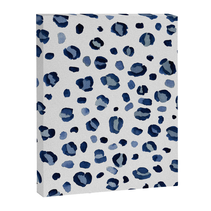 animal print (navy) Canvas Print Gallery Image 1