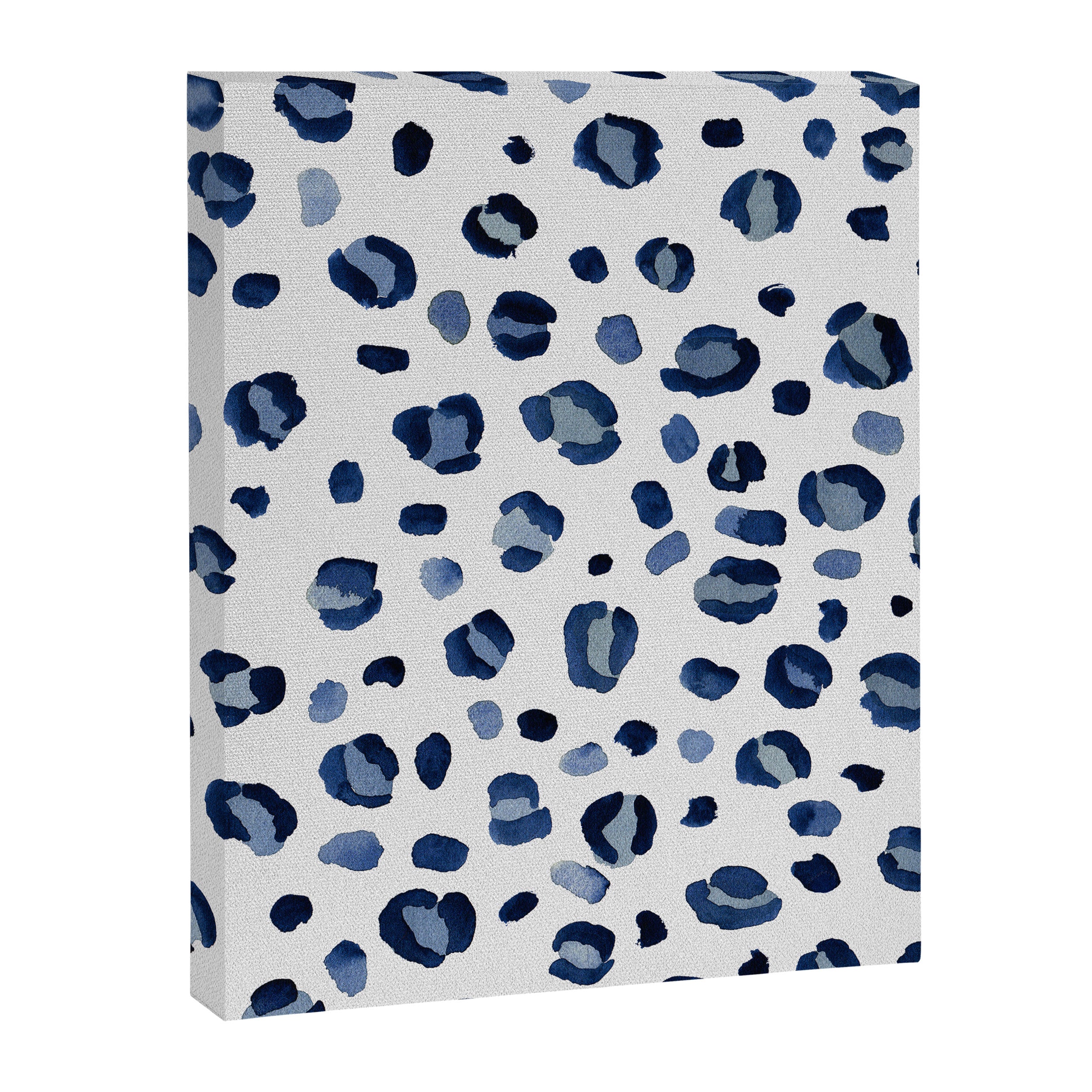 animal print (navy) Canvas Print Gallery Image 6