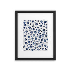 animal print (navy) Framed Art Print Gallery Image 5
