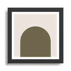 Arch (Olive & Cream) Framed Art Print Gallery Image 1