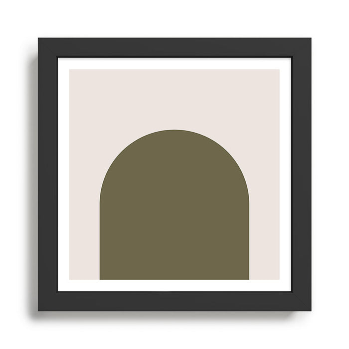 Arch (Olive & Cream) Framed Art Print Gallery Image 1