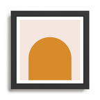 Arch (Yellow & Pale Pink) Framed Art Print Gallery Image 1