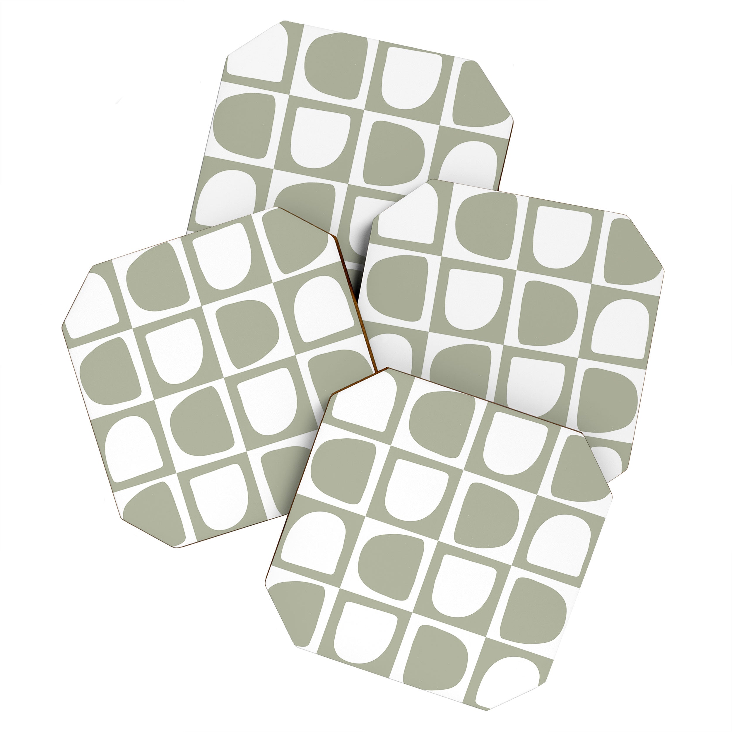 Art forms (sage) Coaster Gallery Image 1