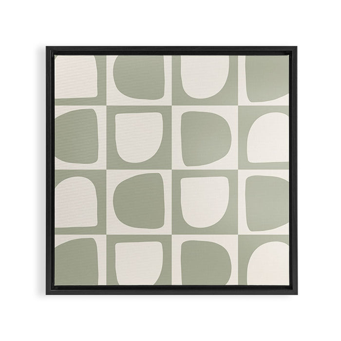 Art forms (sage) Framed Canvas Print Gallery Image 1