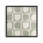 Art forms (sage) Framed Canvas Print Gallery Image 3