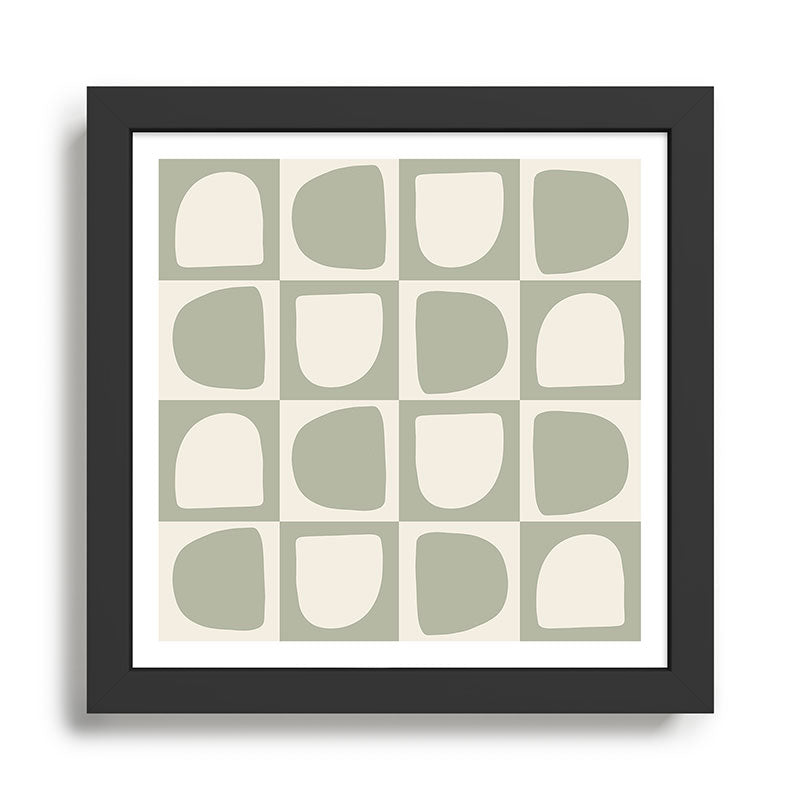 Art forms (sage) Framed Art Print Gallery Image 1
