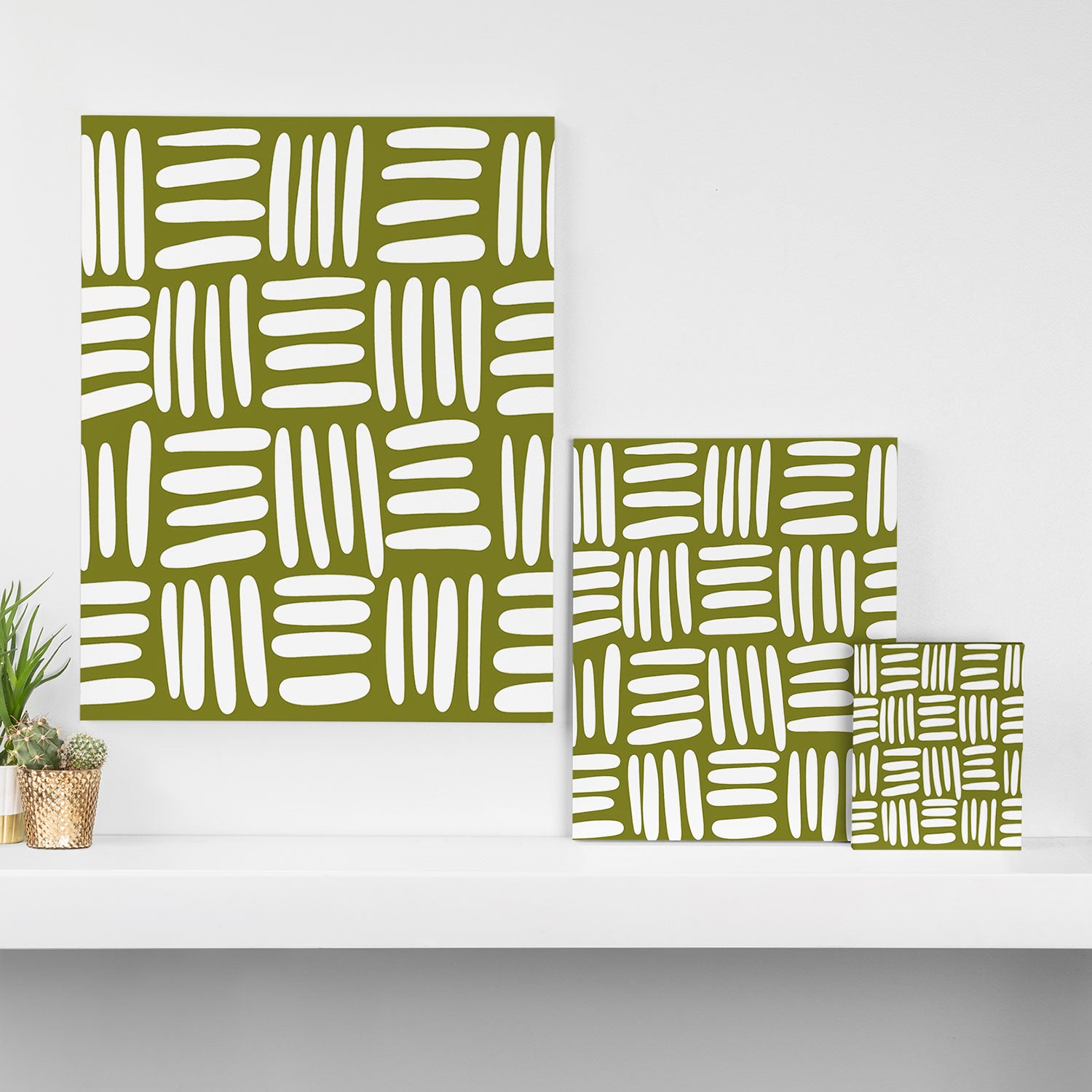 Boho (matcha green) Canvas Print Gallery Image 3