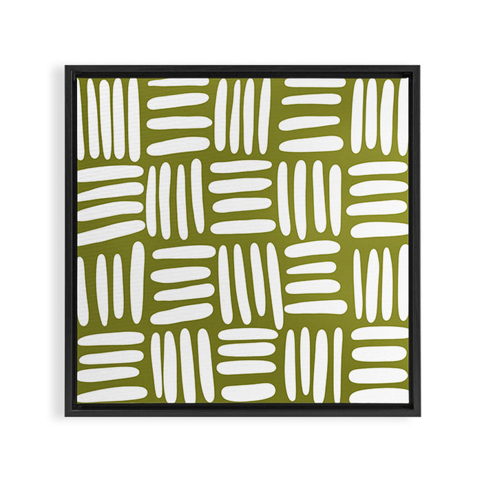 Boho (matcha green) Framed Canvas Print Gallery Image 1