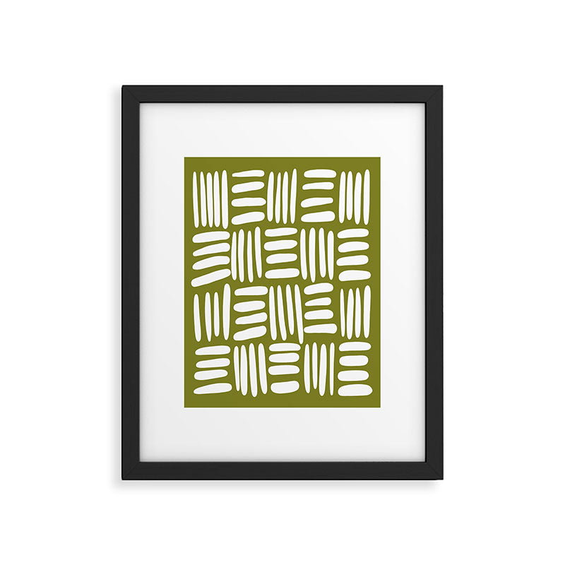Boho (matcha green) Framed Art Print Gallery Image 5
