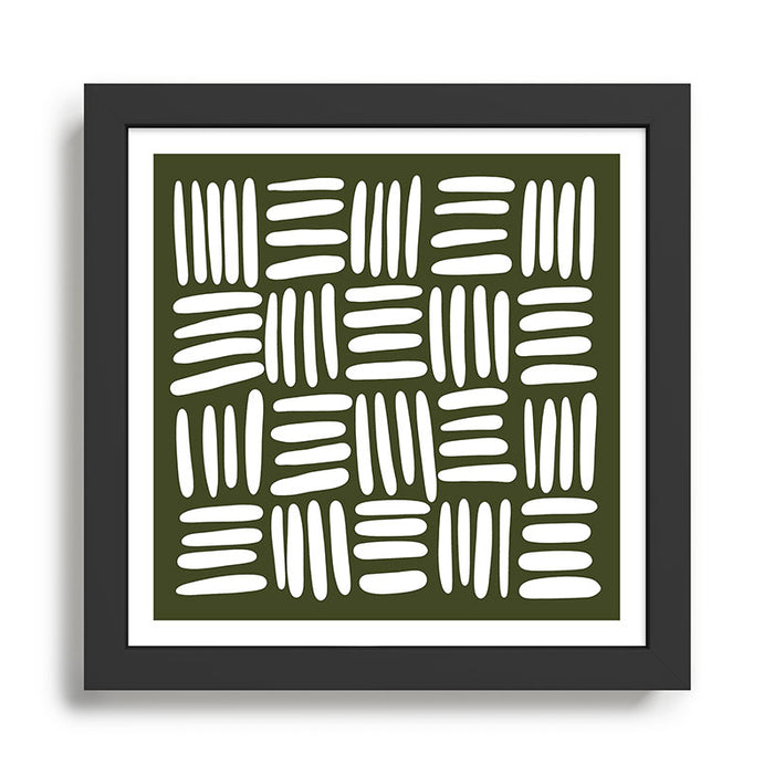 Boho (Olive Green) Framed Art Print Gallery Image 1